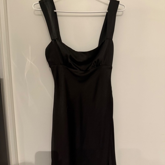 Princess Polly | Radioactive Bias Cut Mini Black Dress - Picture 7 of 7
